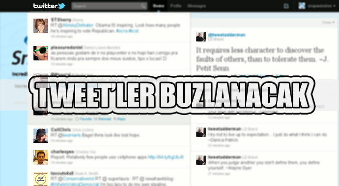 Tweetler buzlanacak! Tweetler buzlanacak!
