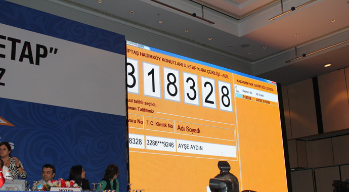 1544 konut için 77 bin başvuru