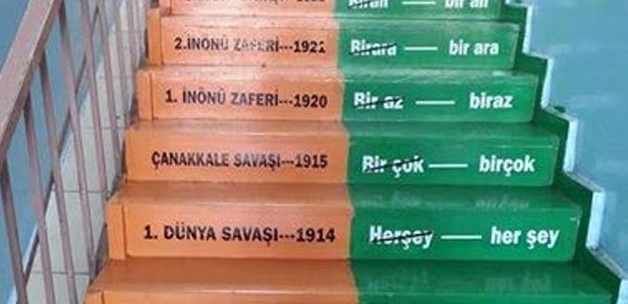 Merdivenlerde basamak basamak eğitim Merdivenlerde basamak basamak eğitim