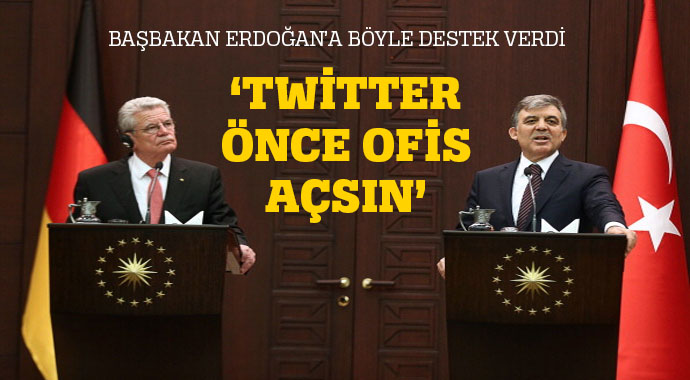 Almanya Cumhurbaşkanı'ndan Erdoğan'a destek Almanya Cumhurbaşkanı'ndan Erdoğan'a destek