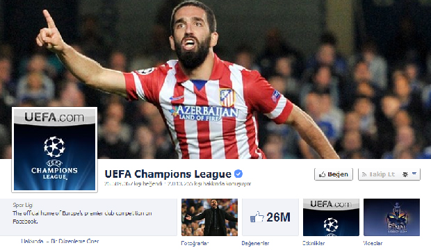UEFA Arda'yı profil fotoğrafı yaptı UEFA Arda'yı profil fotoğrafı yaptı