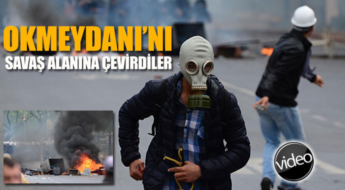 1 Mayıs'ı bahane edip Okmeydanı'nı savaş alanına çevirdiler 1 Mayıs'ı bahane edip Okmeydanı'nı savaş alanına çevirdiler