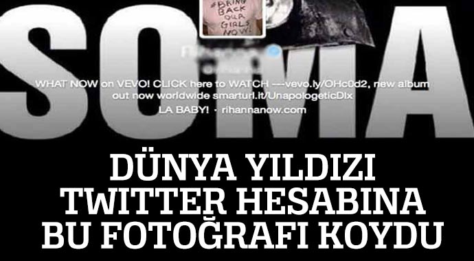 Dünya yıldızı Twitter hesabına bu fotoğrafı koydu