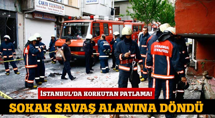 Kağıthane'de patlama: 1 yaralı Kağıthane'de patlama: 1 yaralı