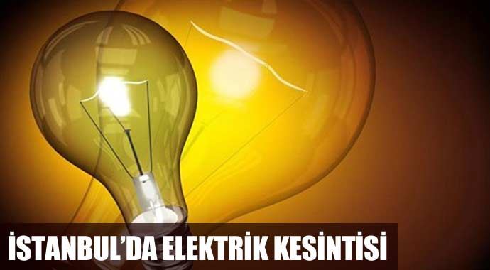 İstanbul&#039;da elektrik kesintisi