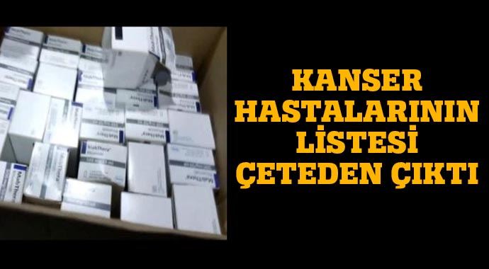 Kanser hastalarının listesi çeteden çıktı Kanser hastalarının listesi çeteden çıktı