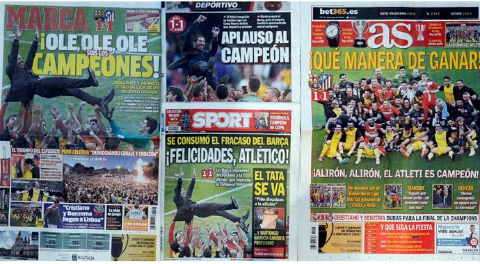 Atletico Madrid şampiyonluğu restoranda kutladı! Atletico Madrid şampiyonluğu restoranda kutladı!