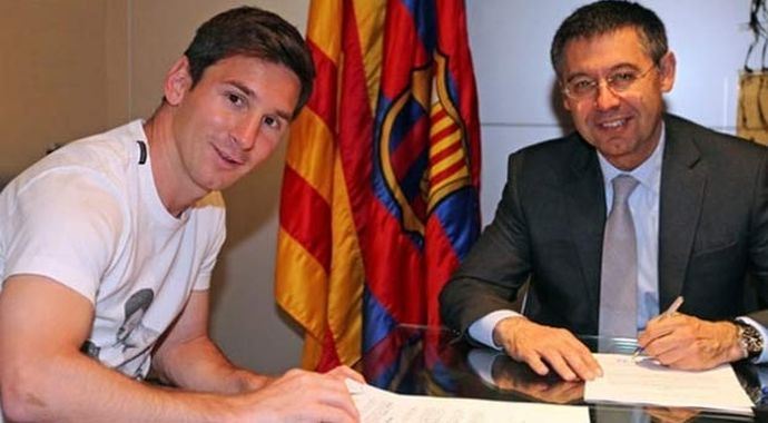 Messi imzayı attı