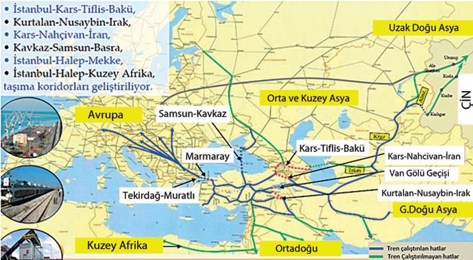 Türkiye 6 demir hatla dünyaya bağlanacak Türkiye 6 demir hatla dünyaya bağlanacak