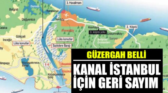 Kanal İstanbul için geri sayım