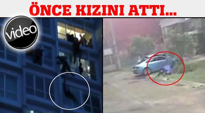 Korkunç intihar! Önce kızını attı... Korkunç intihar! Önce kızını attı...