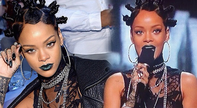 Rihanna geceye damgasını vurdu! Rihanna geceye damgasını vurdu!