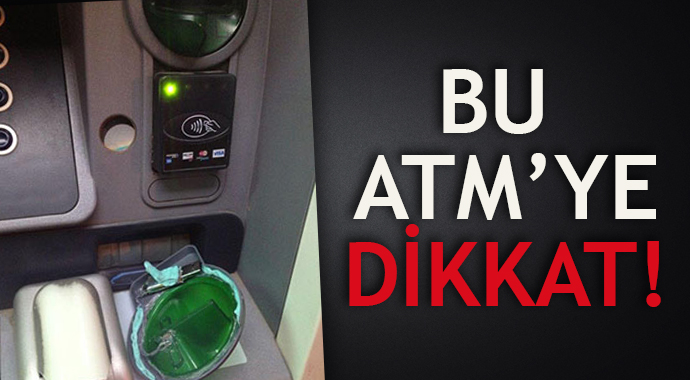 ATM cihazında 'kopyalama' düzeneği bulundu ATM cihazında 'kopyalama' düzeneği bulundu