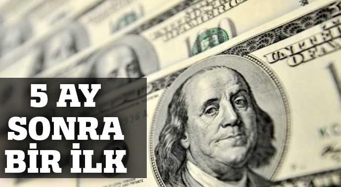 Dolar 5 ay sonra 2,08&#039;in altına indi