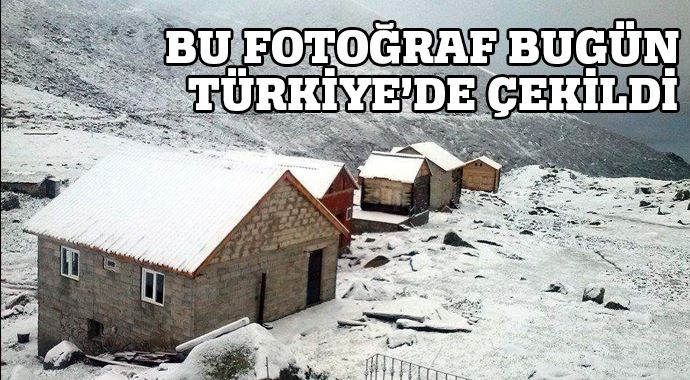 Rize'de haziran karı