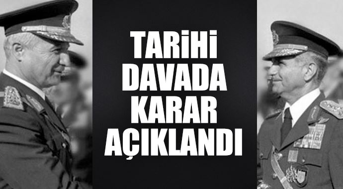 Evren ve Şahinkaya'ya müebbet Evren ve Şahinkaya'ya müebbet