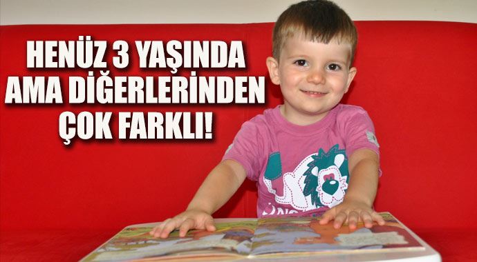 Henüz 3 yaşında okumayı kendi başına öğrendi, İngilizce konuşuyor