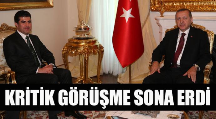 Erdoğan ile Barzani'nin görüşmesi 1 saat 5 dakika sürdü Erdoğan ile Barzani'nin görüşmesi 1 saat 5 dakika sürdü