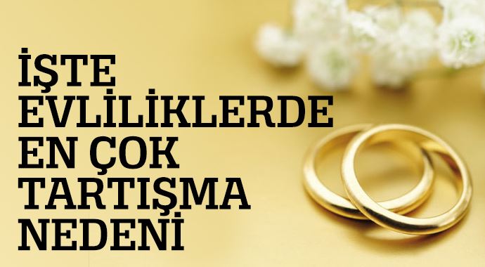 Evliliklerde en çok tartışma nedeni! Evliliklerde en çok tartışma nedeni!