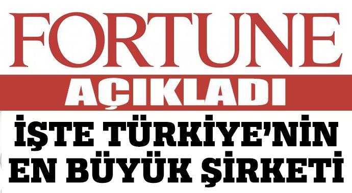 İşte Türkiye'nin en büyük şirketi İşte Türkiye'nin en büyük şirketi