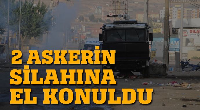 Lice&#039;deki askerlerin silahlarına el konuldu