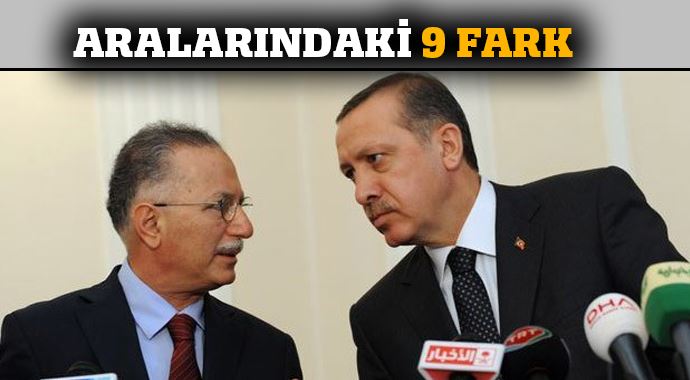Erdoğan ile İhsanoğlu arasındaki dokuz fark! Erdoğan ile İhsanoğlu arasındaki dokuz fark!
