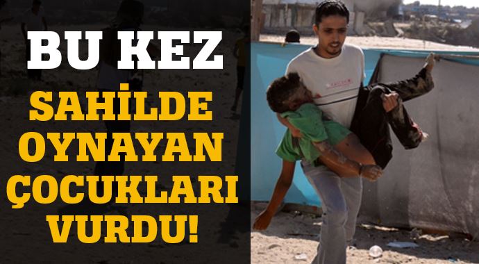 İsrail sahilde oynayan Filistinli çocukları vurdu