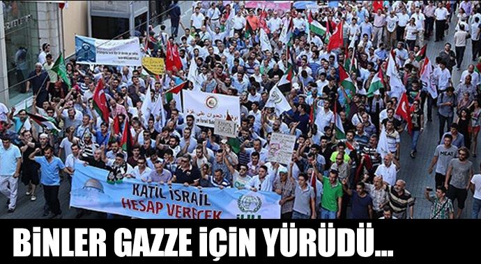 İstanbul'da İsrail protestosu