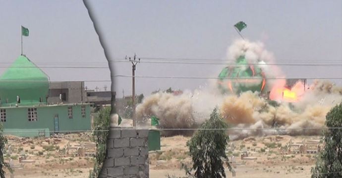 IŞİD, cami ve türbeleri bombaladı! IŞİD, cami ve türbeleri bombaladı!