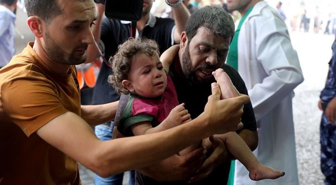 Gazze'de ölü sayısı 348'e ulaştı Gazze'de ölü sayısı 348'e ulaştı