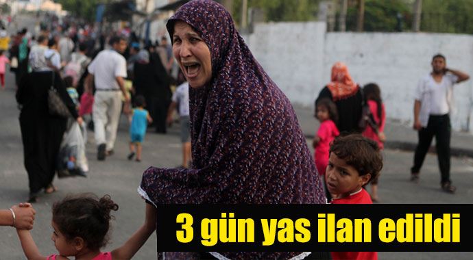 Şucaiyye katliamının ardından Filistin'de 3 gün yas ilan edildi