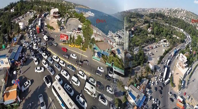 Trafikte bayram eziyeti devam ediyor Trafikte bayram eziyeti devam ediyor