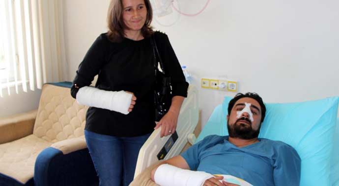 Doktor ve hemşirenin kolunu kırdı, serbest bırakıldı