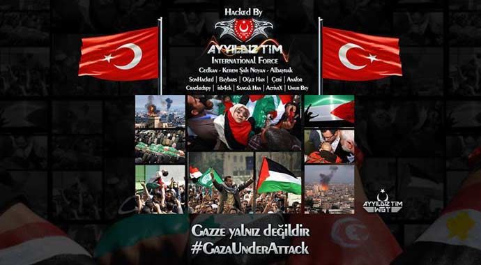 Türk hackerler, 45 İsrail sitesini hackledi