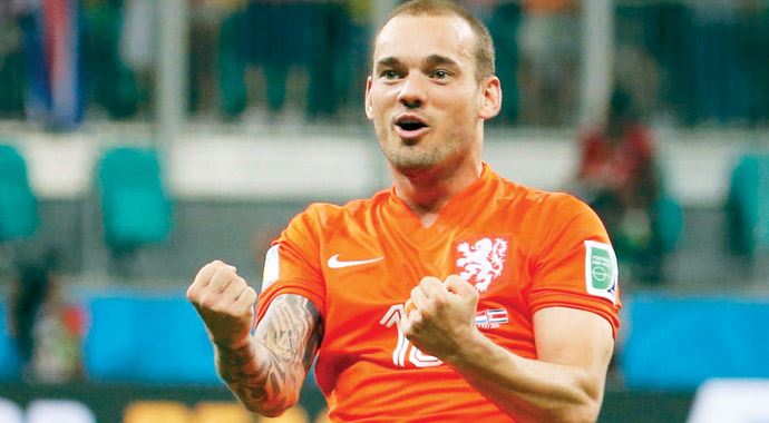 Wesley Sneijder rekor kırdı