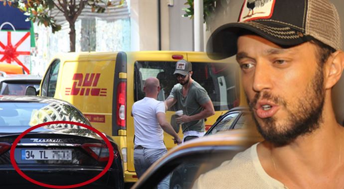 Murat Boz'un 'manidar' plakası Murat Boz'un 'manidar' plakası