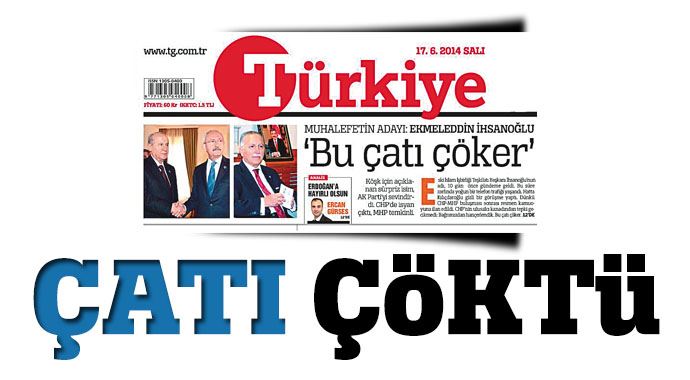 Çatı çöktü