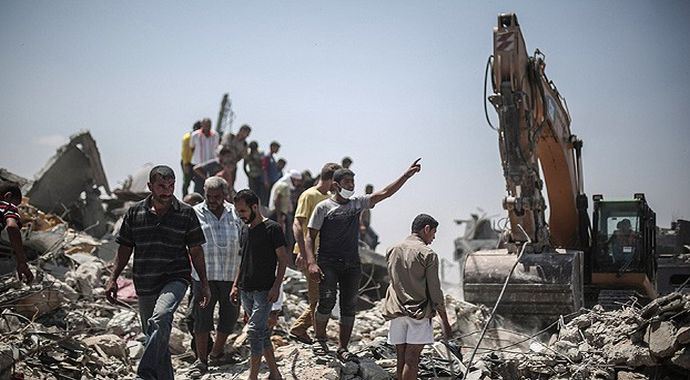 Gazze'de ölü sayısı bin 943'e yükseldi Gazze'de ölü sayısı bin 943'e yükseldi
