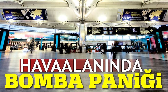 Havaalanında bomba paniği Havaalanında bomba paniği