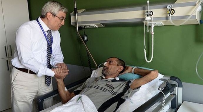 İstanbul'a getirilen 3 Filistinli'nin tedavisine başlandı