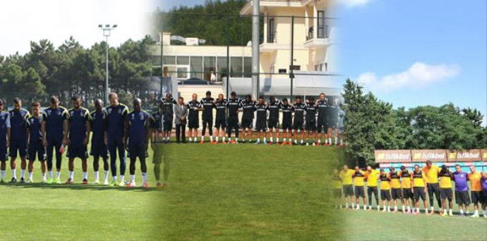 3 Büyükler antrenmanda Seba'yı andı!