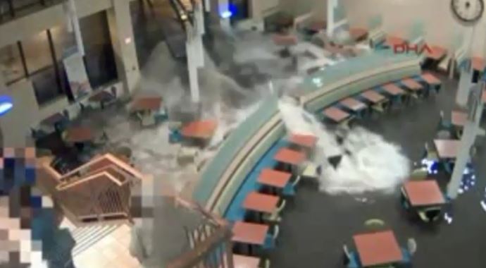 Sel hastanenin kapılarını böyle patlattı