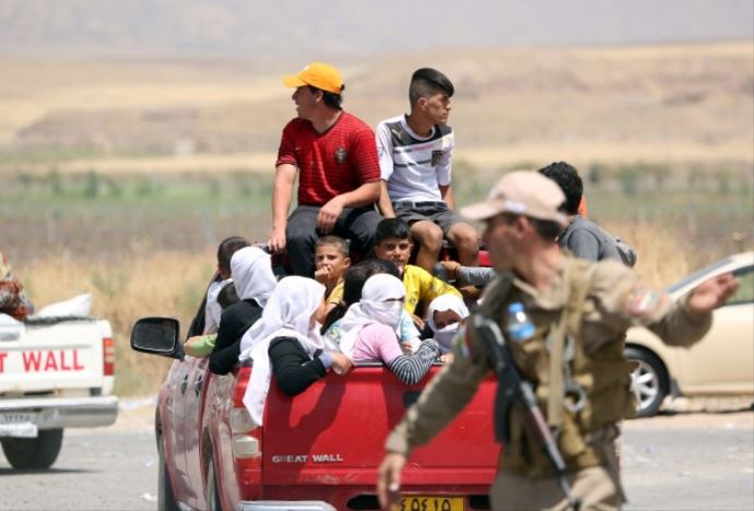 Yezidiler IŞİD'i protesto etti Yezidiler IŞİD'i protesto etti