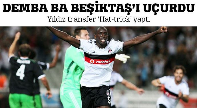 Demba Ba Kara Kartal'ı play-off'a uçurdu