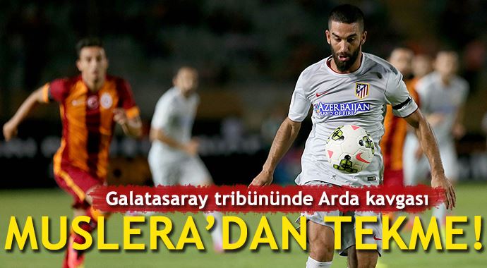 Galatasaray tribünlerinde Arda Turan kavgası