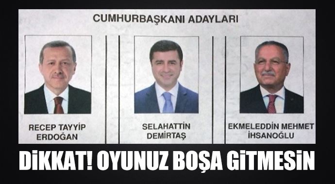 Dikkat! Oyunuz boşa gitmesin Dikkat! Oyunuz boşa gitmesin