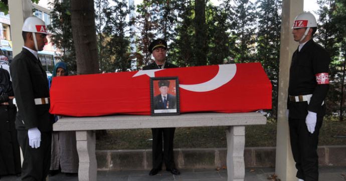 Öldürülen Kore gazisine veda