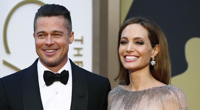 Angelina Jolie-Brad Pitt çiftinin düğününden ilk kare Angelina Jolie-Brad Pitt çiftinin düğününden ilk kare