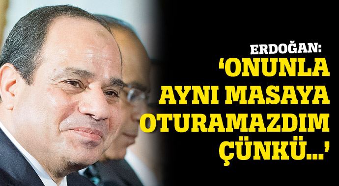 Erdoğan: 'Onunla aynı masaya oturamazdım çünkü...' Erdoğan: 'Onunla aynı masaya oturamazdım çünkü...'
