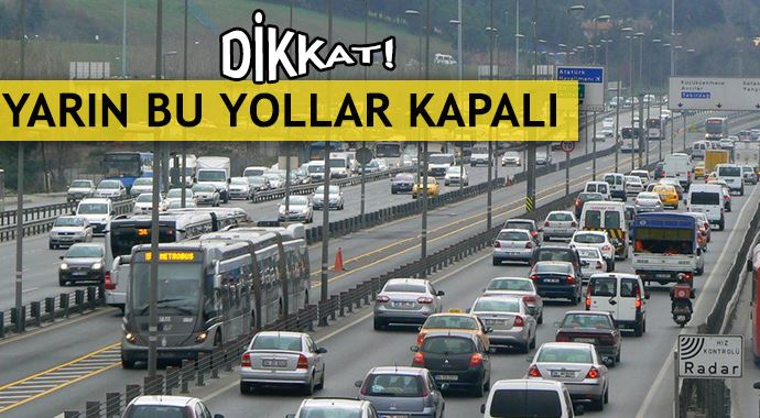 Kadıköy&#039;de yarın bu yollar kapalı